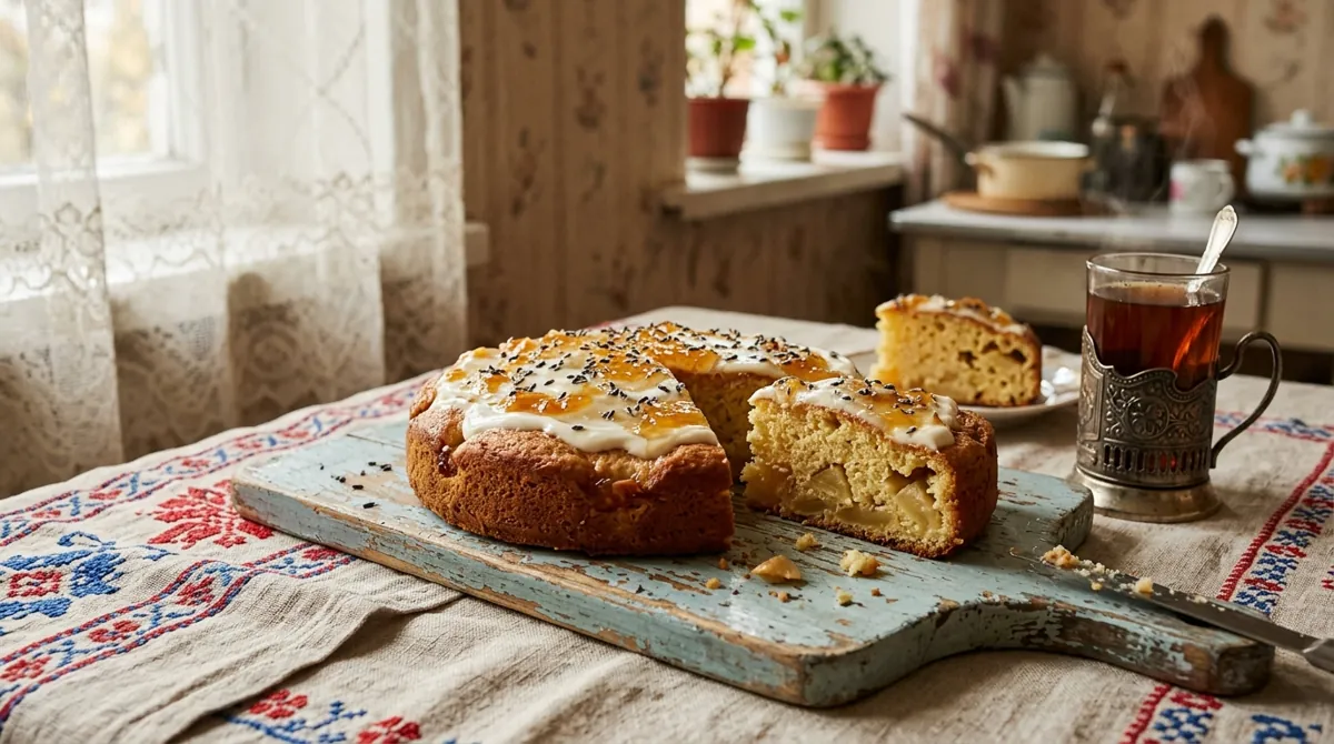 Sharlotka (Russian Apple Sponge Cake)