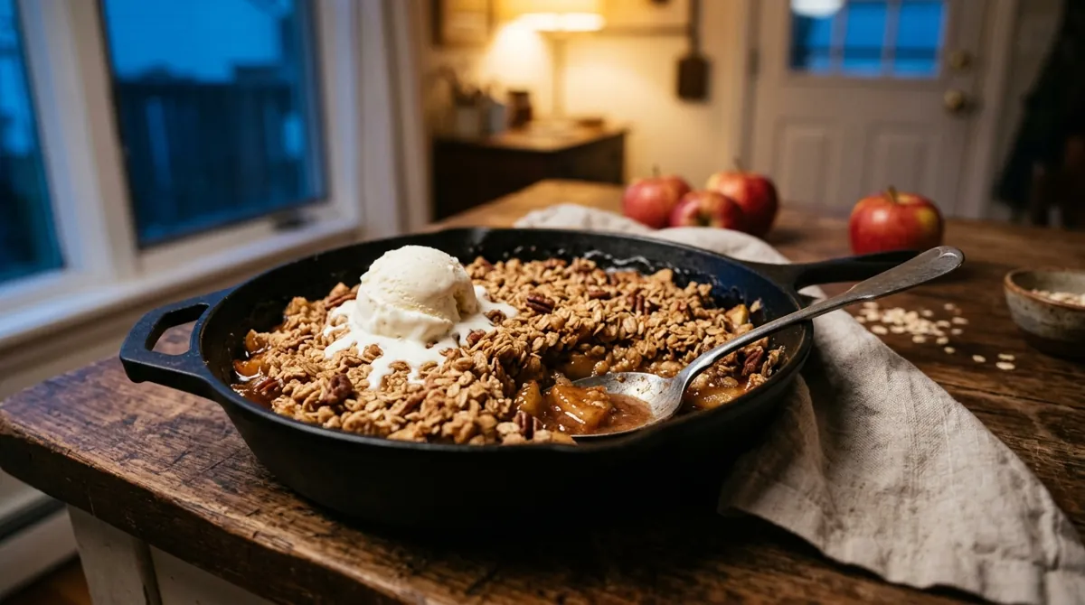 Skillet Apple Crisp (One-Pan, About an Hour)