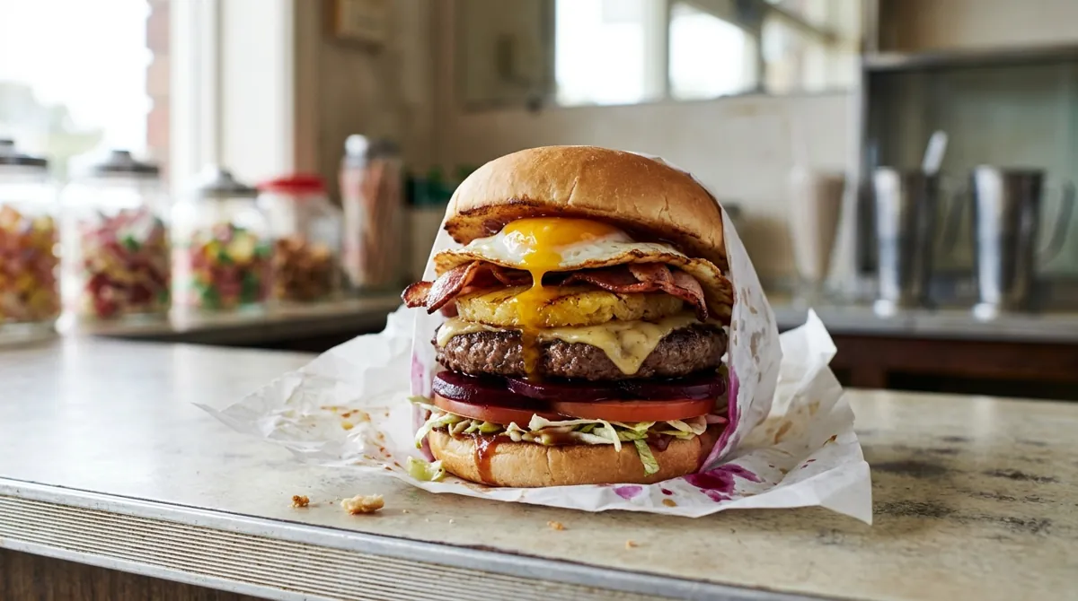 The Australian Burger with the Lot