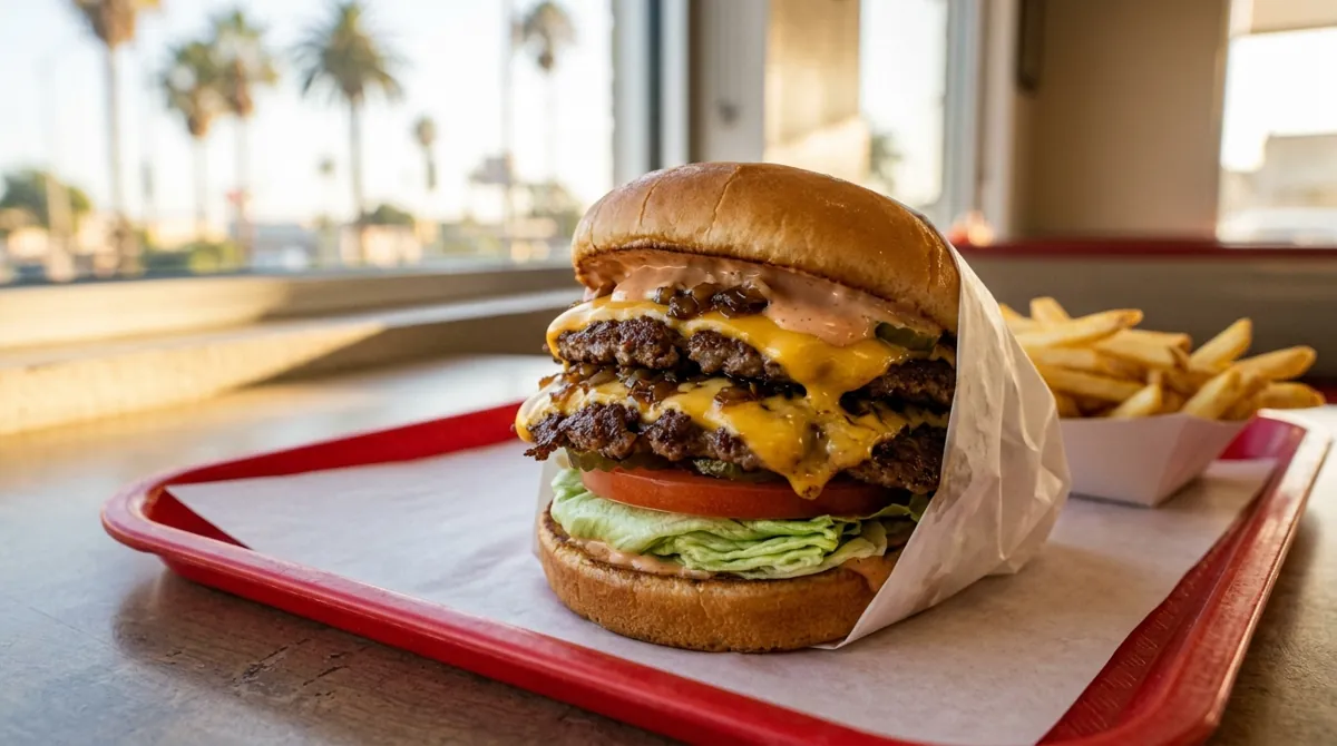 Double-Double Style Burger, Animal Style, Inspired by In-N-Out