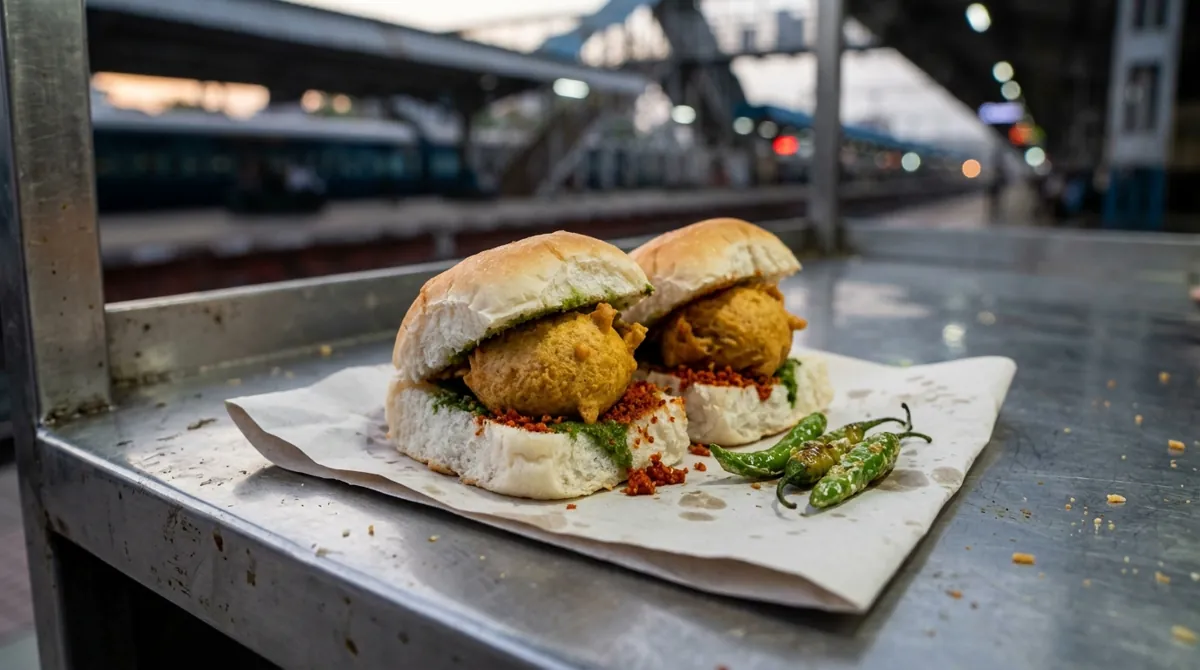 Vada Pav (Mumbai's Potato Fritter "Burger")