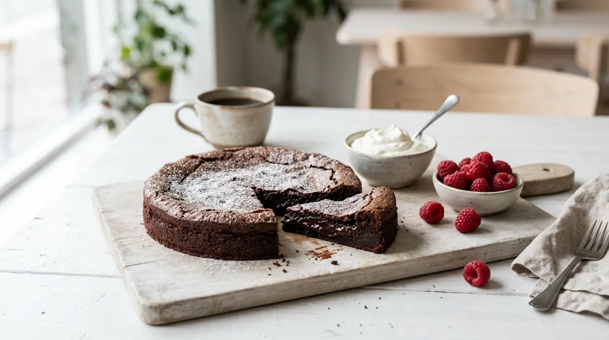 Kladdkaka (Swedish Sticky Chocolate Cake)