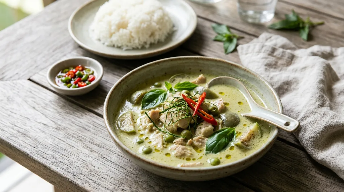 Thai Green Curry with Chicken (Gaeng Khiao Waan Gai)