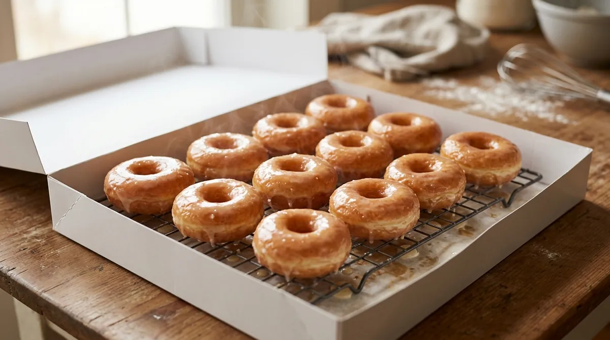 Hot Glazed Doughnuts, Inspired by Krispy Kreme