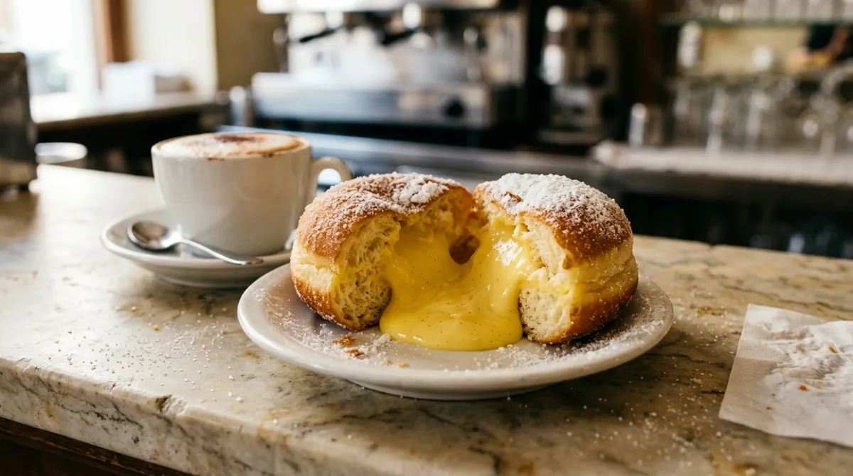 Tuscan Bomboloni alla Crema (Custard Doughnuts)