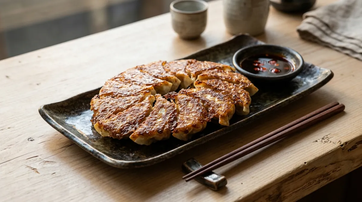 Gyoza (Japanese Pan-Fried Pork and Cabbage Dumplings)