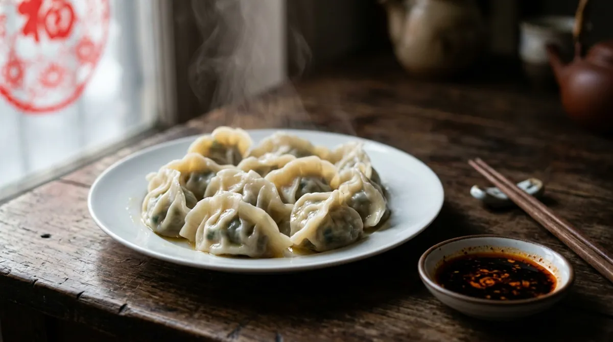 Jiaozi (Boiled Pork and Napa Cabbage Dumplings)