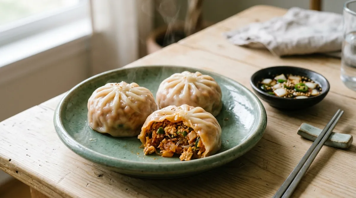 Kimchi Mandu (Korean King-Size Kimchi Dumplings)