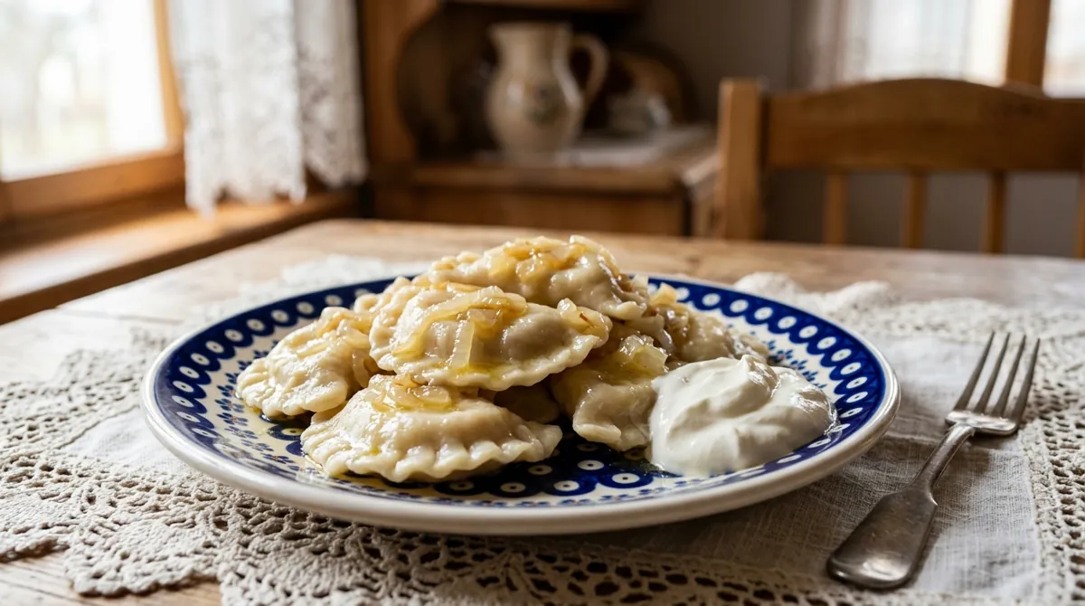 Pierogi Ruskie (Polish Potato and Twaróg Pierogi)