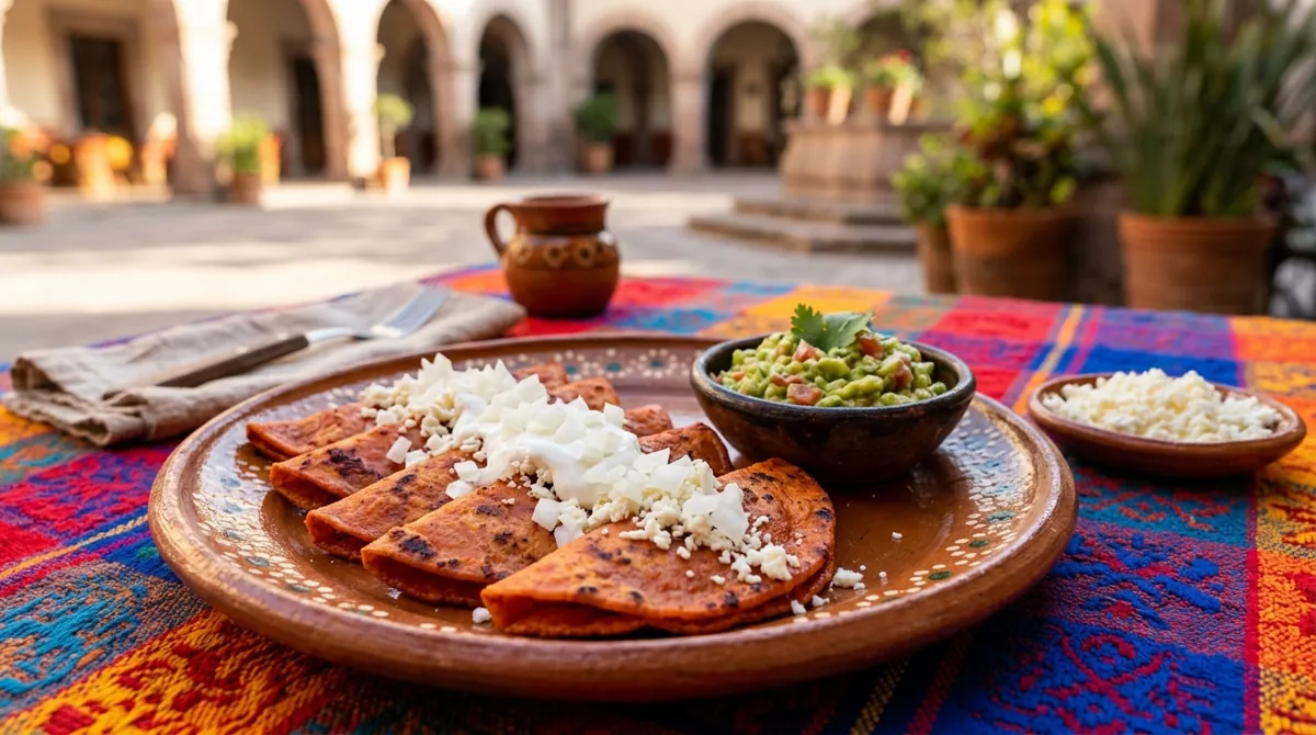 Enchiladas Potosinas (Red Chile Masa Enchiladas from San Luis Potosรญ)