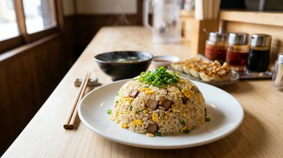 Chahan (Japanese Fried Rice with Chashu Pork)