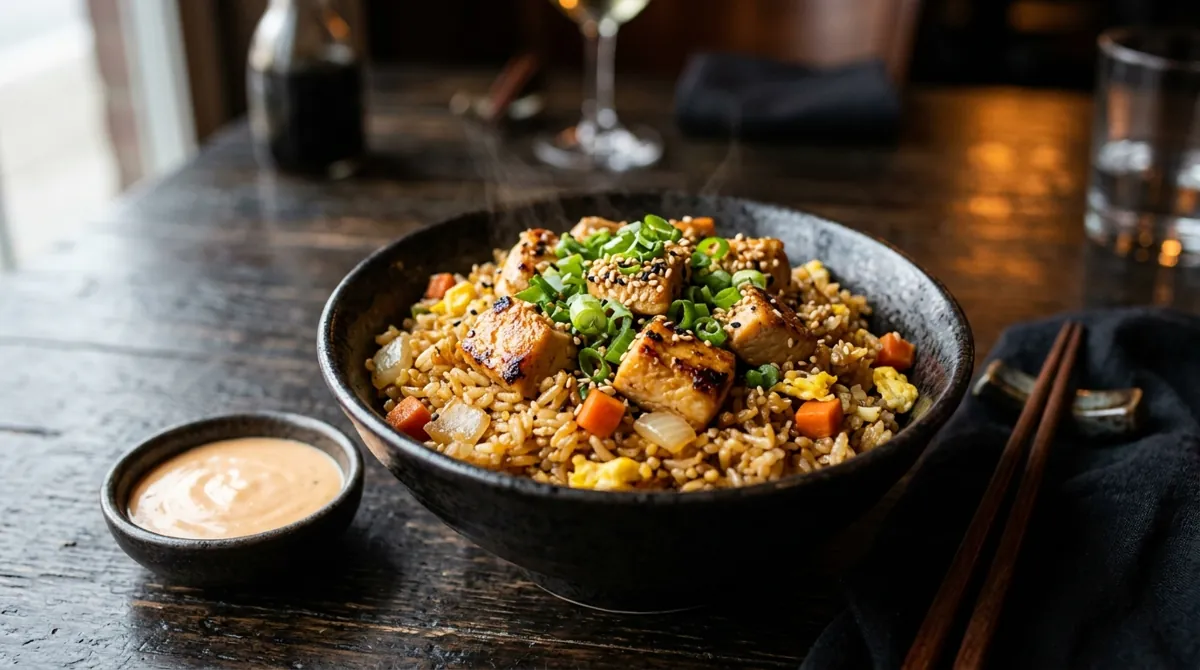Hibachi Chicken Fried Rice, Inspired by Benihana