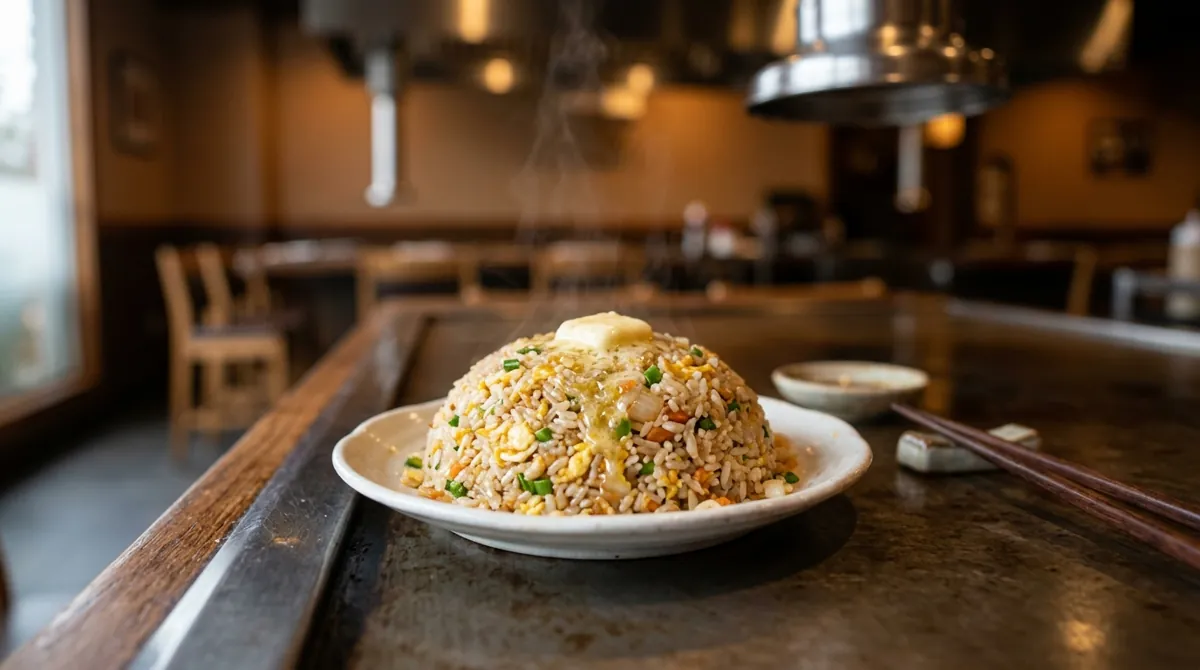 Hibachi Fried Rice (Japanese Steakhouse Garlic Butter Fried Rice)