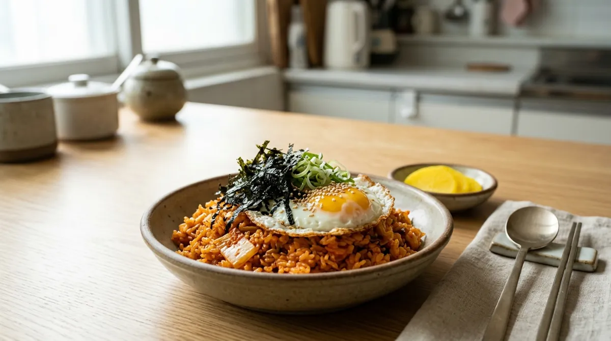 Kimchi Bokkeumbap (Korean Kimchi Fried Rice)