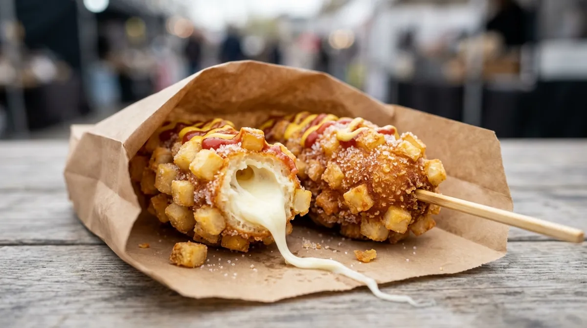 Korean Corn Dog (Gamja Hotdog)