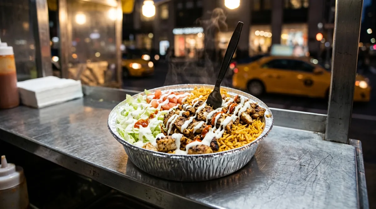 New York Halal Cart Chicken and Rice (with White Sauce)