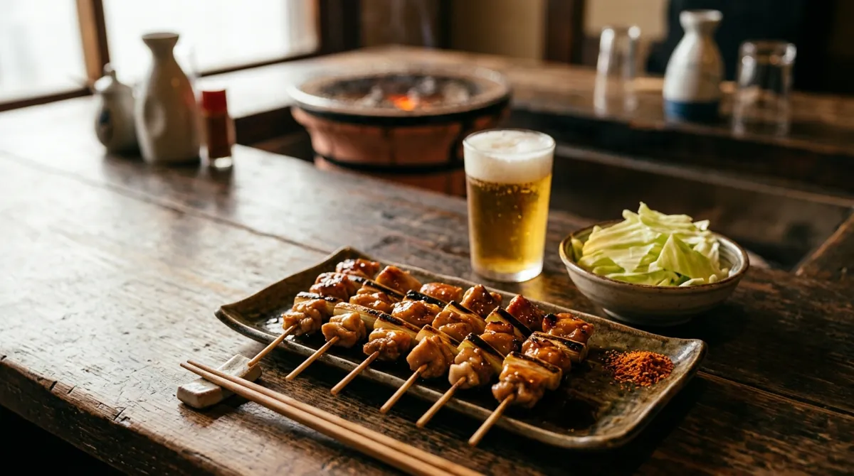Yakitori (Japanese Chicken and Scallion Skewers with Tare)