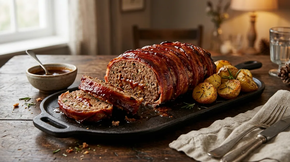 Bacon-Wrapped Meatloaf