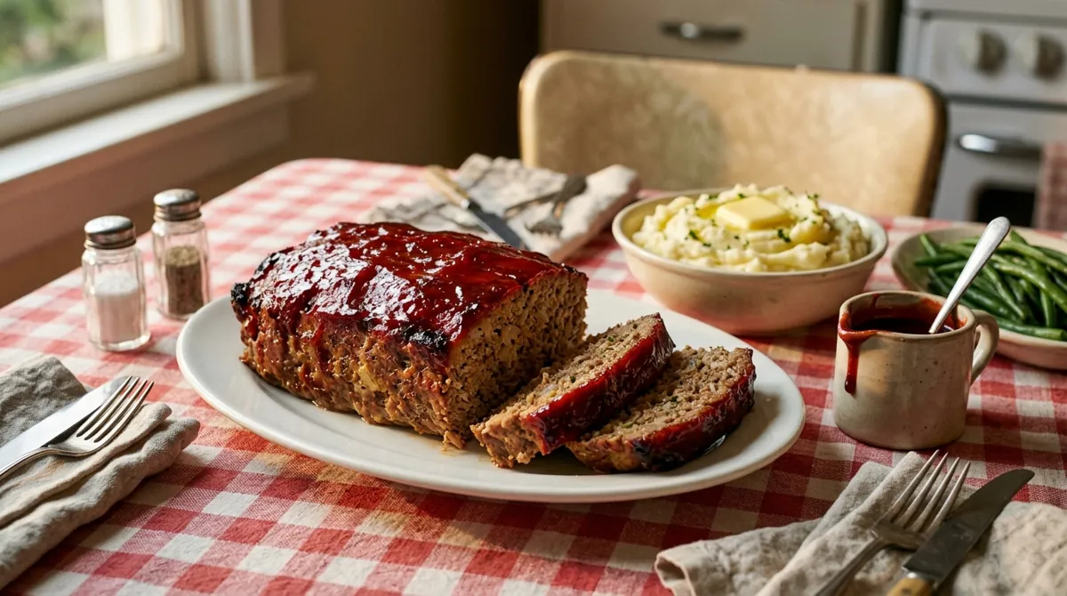 Classic Glazed American Meatloaf
