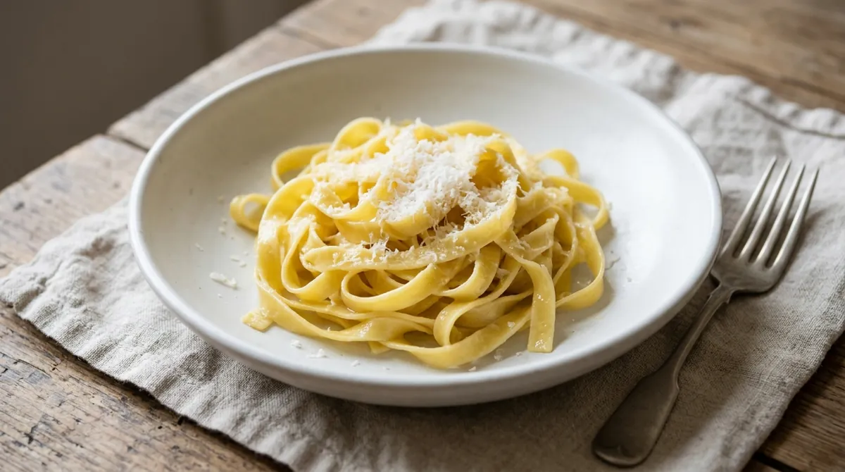 Roman Fettuccine Alfredo (Fettuccine al Burro)