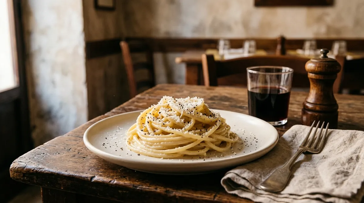 Cacio e Pepe (Pecorino and Black Pepper, the Never-Clumps Method)