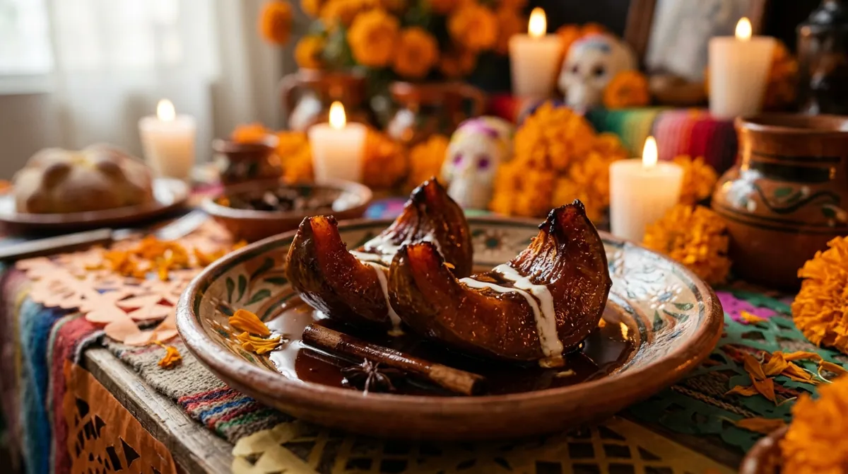 Calabaza en Tacha (Mexican Candied Pumpkin in Piloncillo)