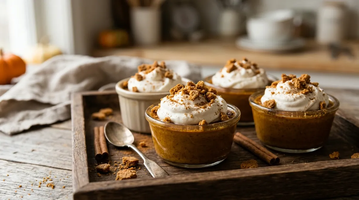 Crustless Pumpkin Pie Cups