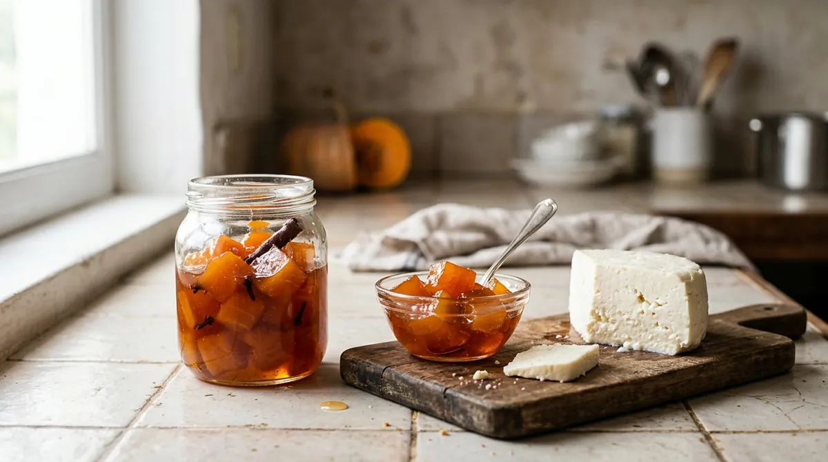 Doce de Abóbora em Calda (Brazilian Pumpkin Cubes in Syrup)