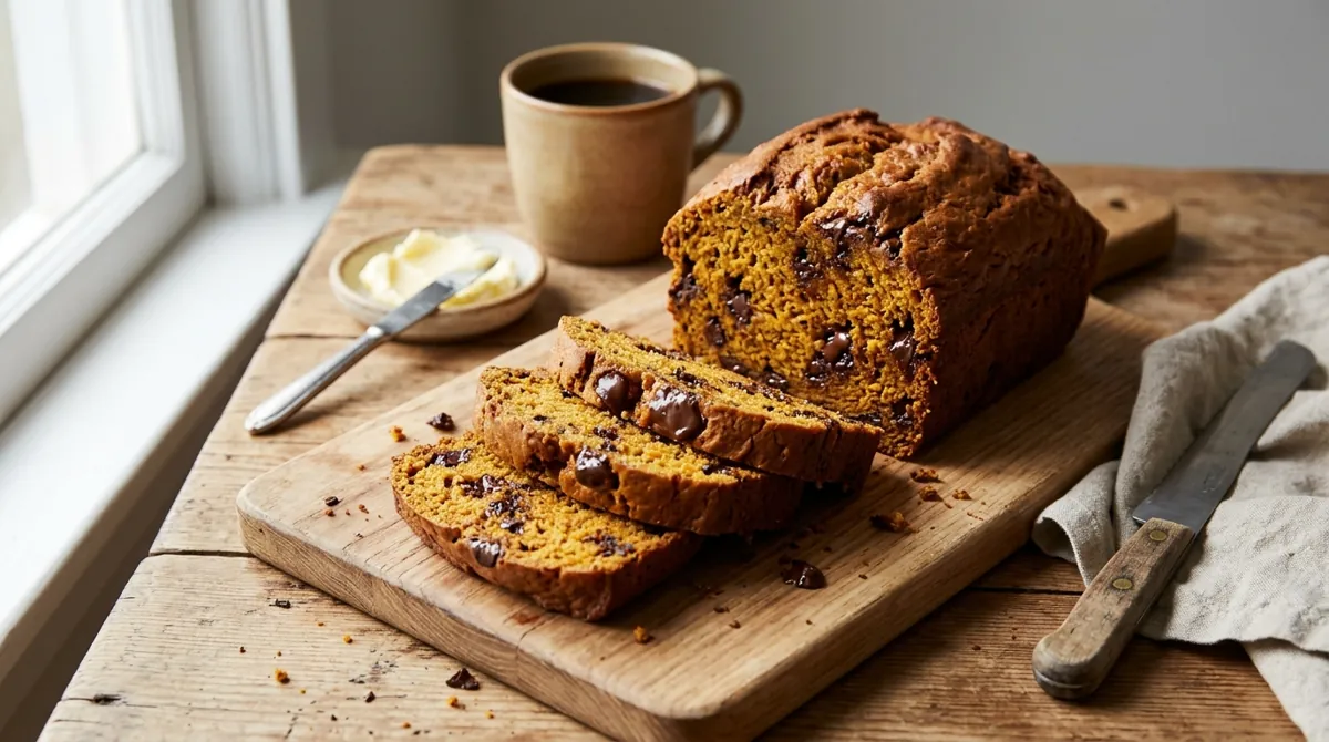 Pumpkin Bread (Chocolate Chip Quick Bread)