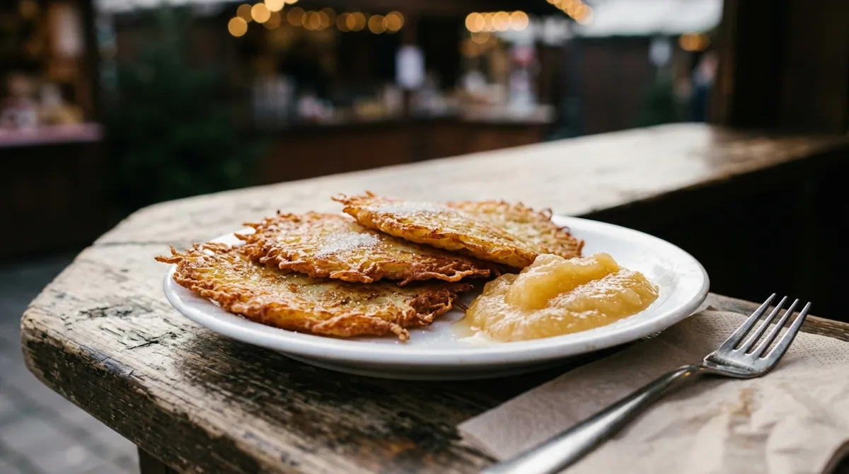 Rhineland Reibekuchen with Applesauce