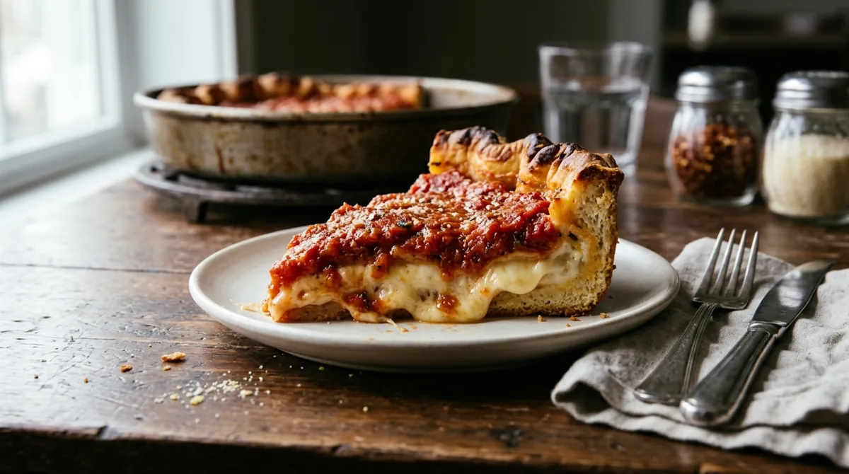 Chicago Deep-Dish Pizza
