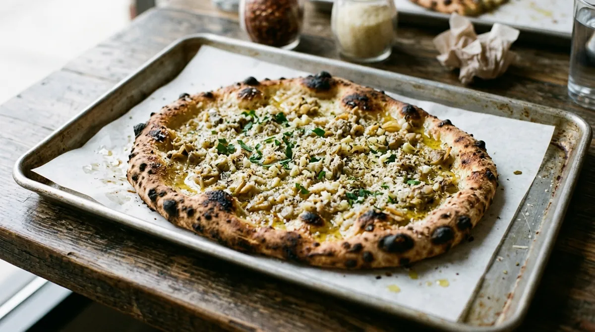 New Haven White Clam Pizza