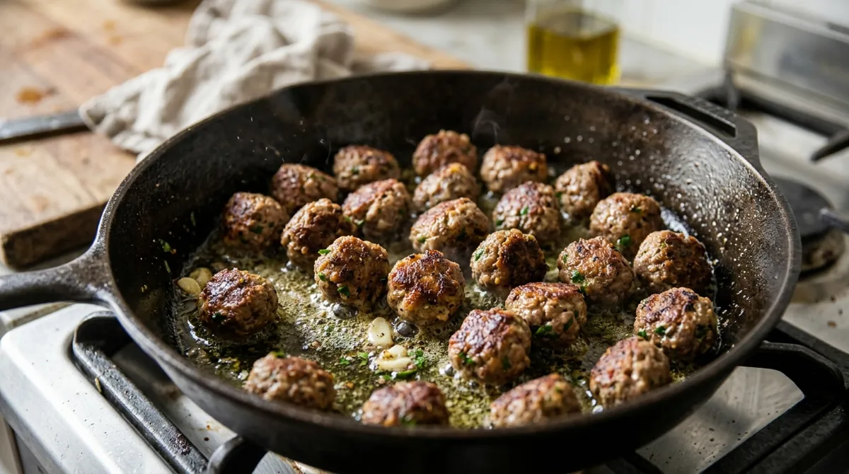 Step 3: Fry them in hot oil in a deep pan until browned, then drain on paper towels