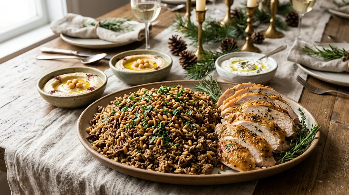Lebanese Hashweh (Spiced Rice and Beef Stuffing)