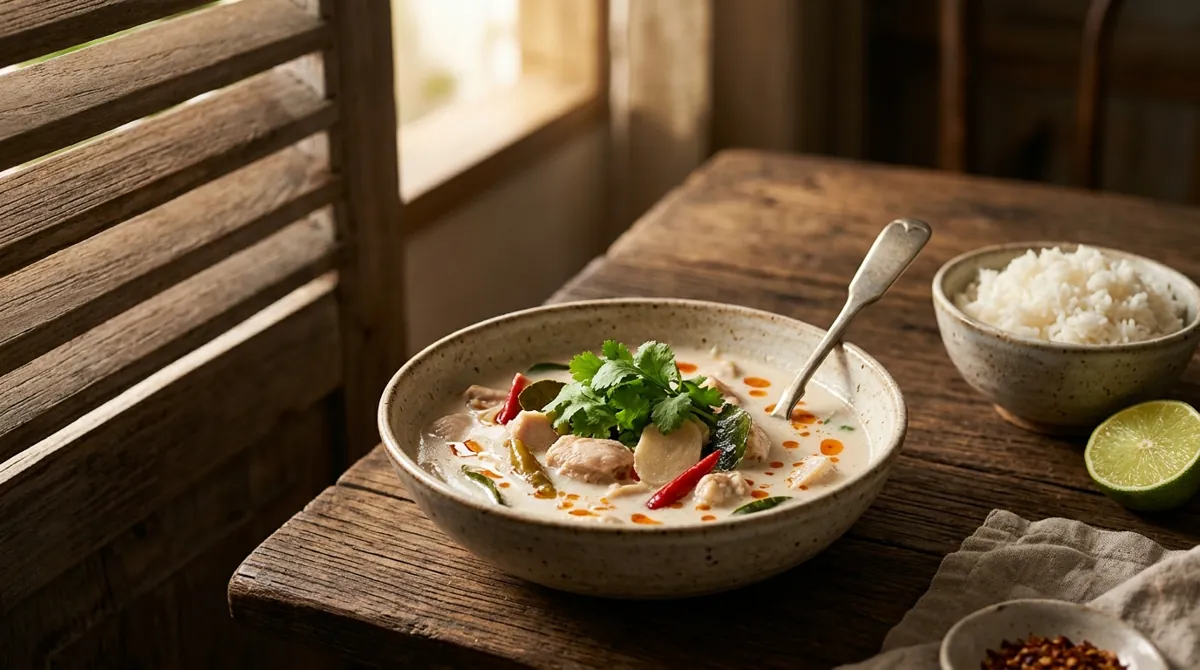 Tom Kha Gai (Thai Chicken Soup with Coconut and Galangal)