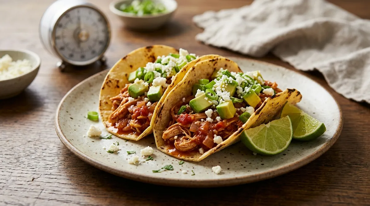 30-Minute Weeknight Chicken Tinga Tacos
