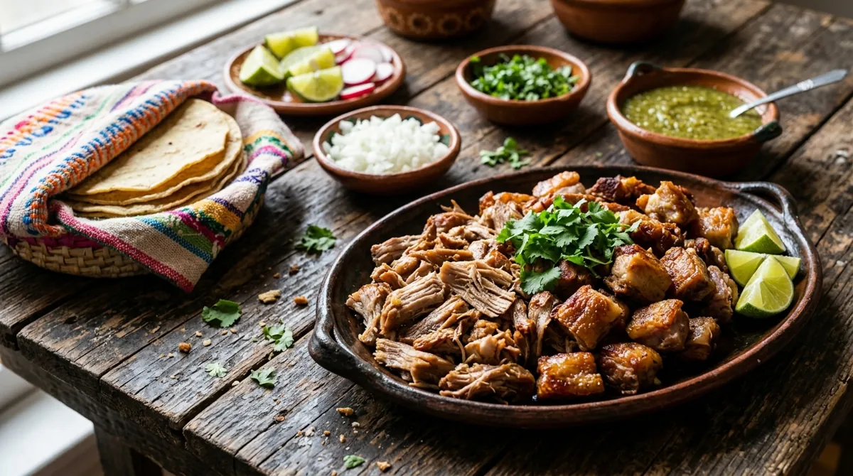 Carnitas (Michoacán-Style Pork Tacos)