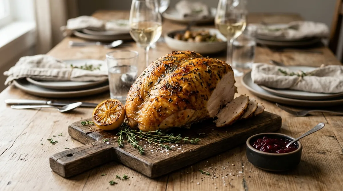 Roast Turkey Breast with Lemon and Thyme