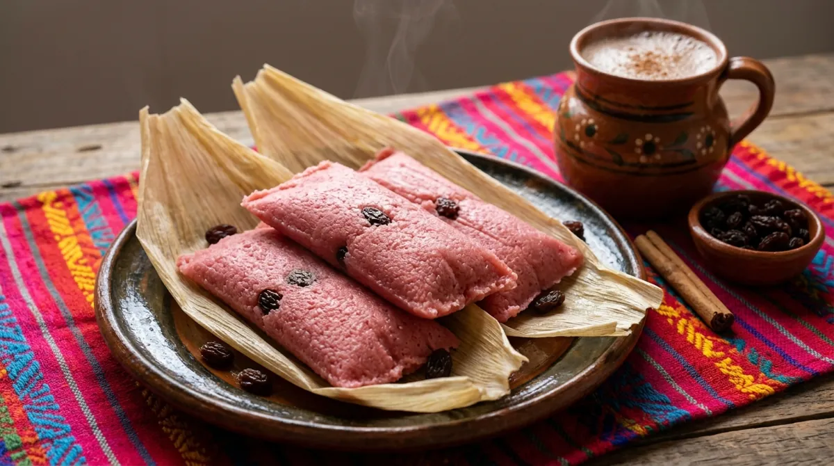 Pink Sweet Tamales (Tamales de Dulce)