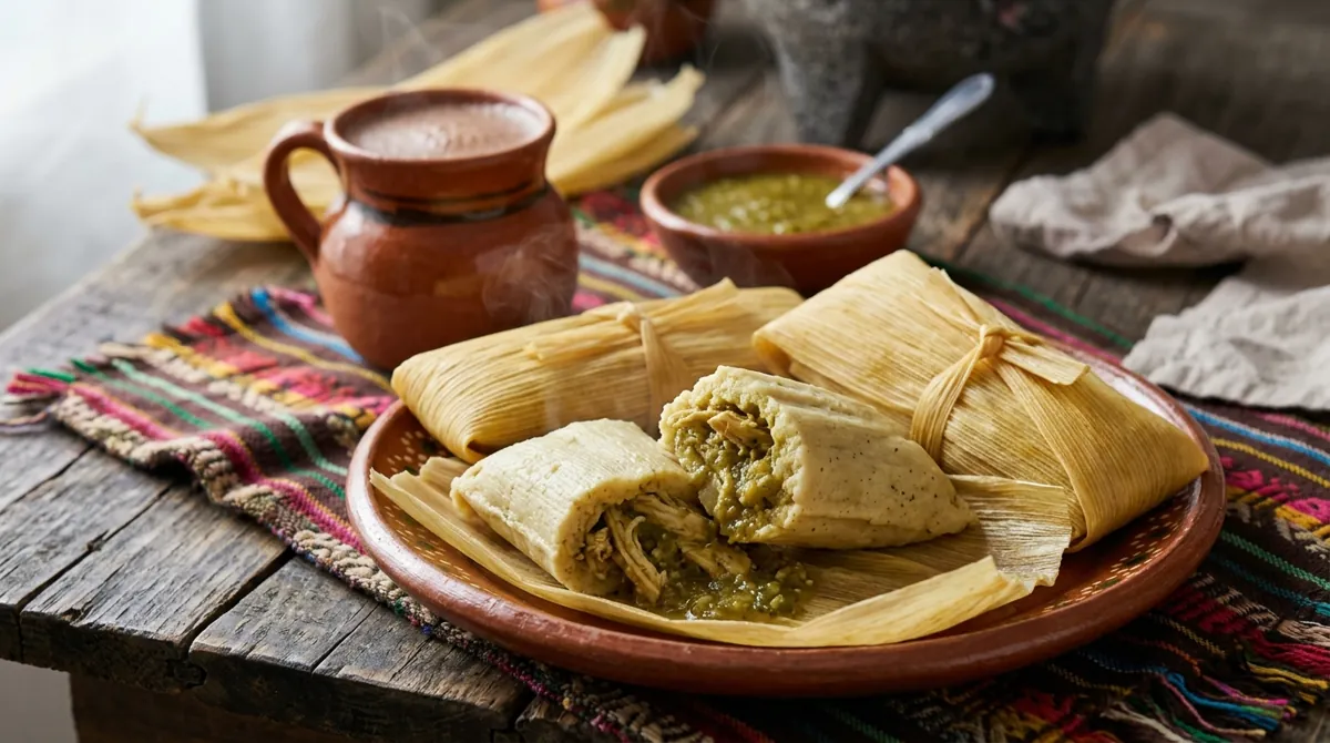 Green Chicken Tamales (Tamales Verdes de Pollo)