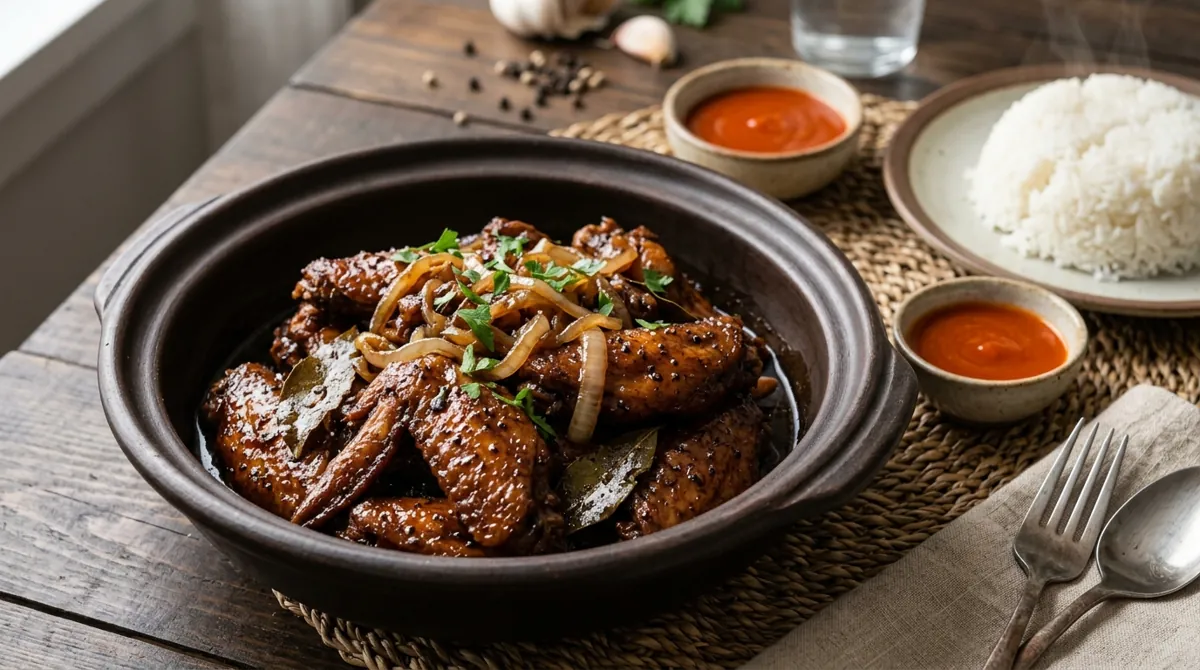 Filipino Adobo Chicken Wings