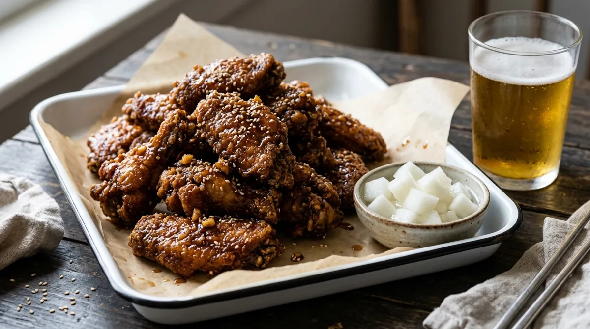 Korean Soy Garlic Wings (Double Fried)